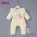 6603 100% algodón Scuba tela Baby Romper para niñas